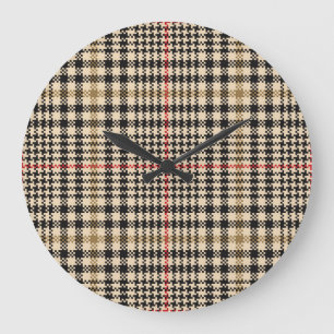 Glen Karo-Pixelart Große Wanduhr