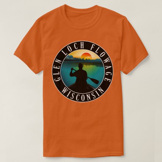 Glen Loch Flowage Wisconsin Canoeing T-Shirt (Design vorne)