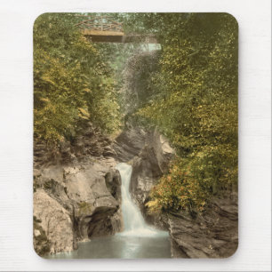 Glen May Wasserfall, Peel, Insel Man, England Mousepad