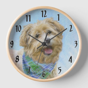 Glen of Imaal Terrier Gemälde - Original-Hundekuns Uhr