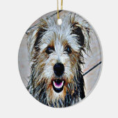 Glen of Imaal Terrier Keramikornament (Links)