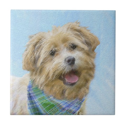 Glen of Imaal Terrier Painting - Original Dog Art Fliese (Vorderseite)