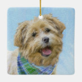 Glen of Imaal Terrier Painting - Original Dog Art Keramikornament (Rückseite)