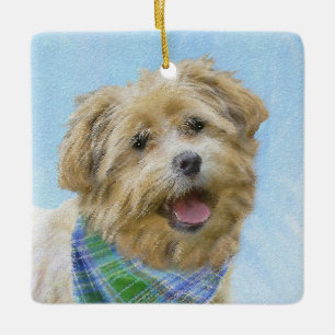 Glen of Imaal Terrier Painting - Original Dog Art Keramikornament