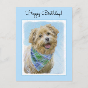 Glen of Imaal Terrier Painting - Original Dog Art Postkarte