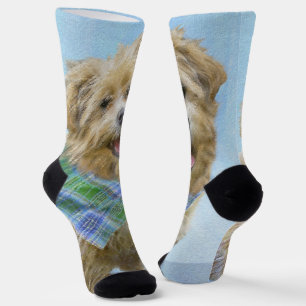 Glen of Imaal Terrier Painting - Original Dog Art Socken