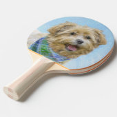 Glen of Imaal Terrier Painting - Original Dog Art Tischtennis Schläger (Vorderseite)