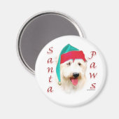 Glen of Imaal Terrier Santa Paws Magnet (Vorderseite/Rückseite)