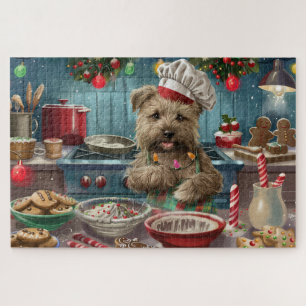 Glen of Imaal Terrier Weihnachtsbäckerei: Festlich Puzzle
