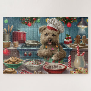 Glen of Imaal Terrier Weihnachtsbäckerei: Festlich Puzzle