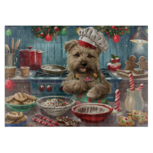 Glen of Imaal Terrier Weihnachtsbäckerei: Festlich Schneidebrett