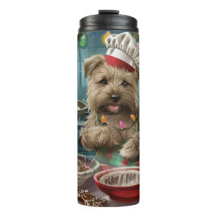 Glen of Imaal Terrier Weihnachtsbäckerei: Festlich Thermosbecher