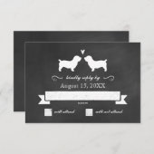 Glen of Imaal Terriers Wedding Reply UAWG RSVP Karte (Vorne/Hinten)
