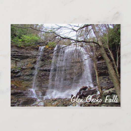Glen Onoko Falls Postkarte (Vorderseite)