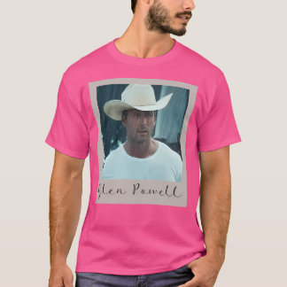 Glen Powell Cowboy Retro-Foto-Stil Kinder T-Shirt