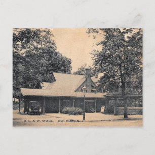 Glen Ridge, New Jersey, Bahnhof, Vintag Postkarte