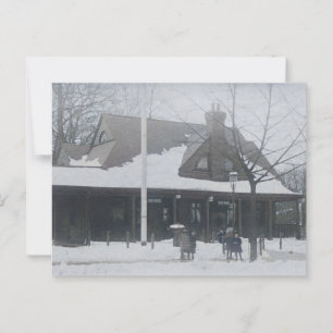 Glen Ridge NJ Postamt Bahnstation 1910er Jahre Postkarte