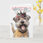 Glen von Imaal Terrier Dog Queen Funny Birthday Karte (Gelbe Blume)