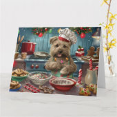 Glen von Imaal Terrier Frische Pasta machen Karte (Gelbe Blume)
