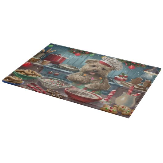 Glen von Imaal Terrier Frische Pasta machen Schneidebrett (Ecke)