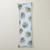 Glen von Imaal Terrier Malerei Original Hunde Kuns Seitenschläferkissen (Rückseite (Vertikal))