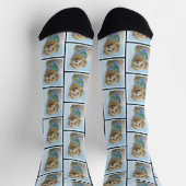 Glen von Imaal Terrier Malerei Original Hunde Kuns Socken (Oben)