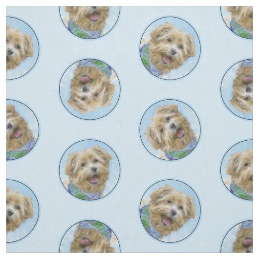 Glen von Imaal Terrier Malerei Original Hunde Kuns Stoff (Muster)