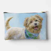 Glen von Imaal Terrier Malerei Original Hunde Kuns Zubehörtasche (Rückseite)