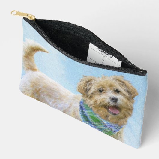 Glen von Imaal Terrier Malerei Original Hunde Kuns Zubehörtasche (Offen)