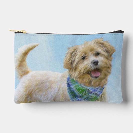 Glen von Imaal Terrier Malerei Original Hunde Kuns Zubehörtasche (Vorderseite)