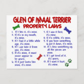 GLEN VON IMAAL TERRIER Property Laws Postkarte (Vorderseite)
