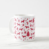 Glen von Imaal Terrier Weihnachtsdesign Kaffeetasse (Vorderseite Links)