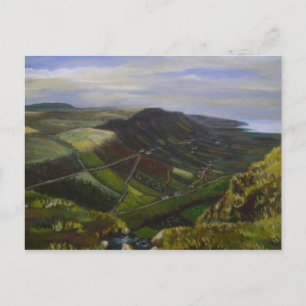 Glenariff, Glens of Antrim Oil Painting - J Casey Postkarte