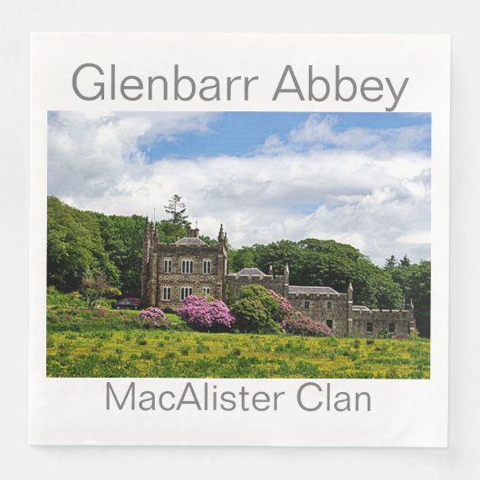 Glenbarr Abbey - MacAlister Clan Serviette (Vorderseite)