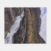 Glencoe Coe River Waterfall Fleece Blanket (Vorderseite (Horizontal))