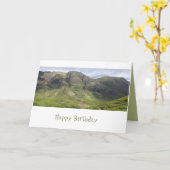 Glencoe Mountain Pass Panorama Aussicht Karte (Gelbe Blume)