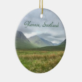 Glencoe Mountains Schottland, Schottische Highland Keramik Ornament (Rechts)