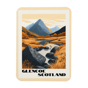 Glencoe, Schottland - Atemberaubende schottische H Magnet
