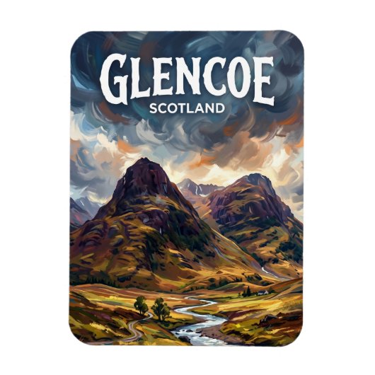 Glencoe Schottland Magnet (Vertikal)
