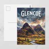 Glencoe Schottland Postkarte (Vorne/Hinten)
