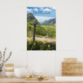 Glencoe Schottland Reiseplakat Poster (Küche)
