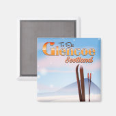 Glencoe Scotland Skipposter Magnet (Vorderseite/Rückseite)