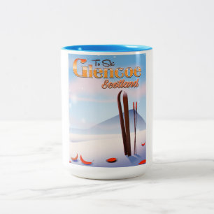 Glencoe Scotland Skipposter Zweifarbige Tasse