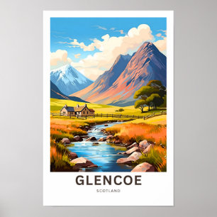 Glencoe Scotland Travel Print Poster