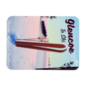 Glencoe to Ski travel poster Magnet (Horizontal)