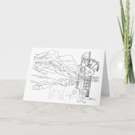 Glencoe Valley Schottland Karte (Vorderseite)