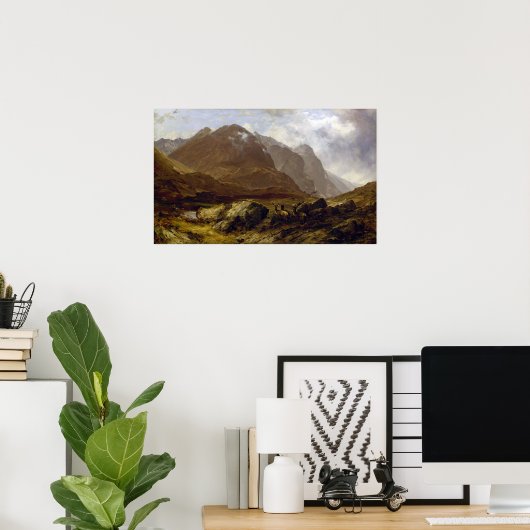 Glencoe von Horatio McCulloch Poster (Heimbüro)