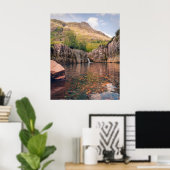 Glencoe Wasserfallpool Poster (Heimbüro)