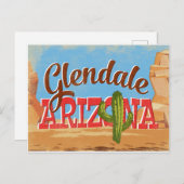 Glendale Arizona Postkarte (Vorne/Hinten)