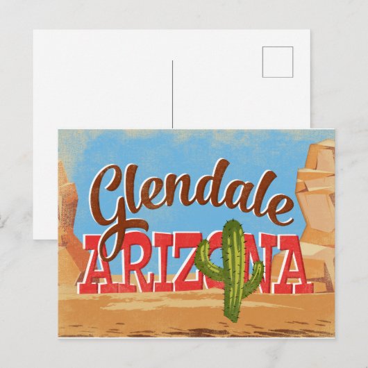 Glendale Arizona Postkarte (Vorne/Hinten)